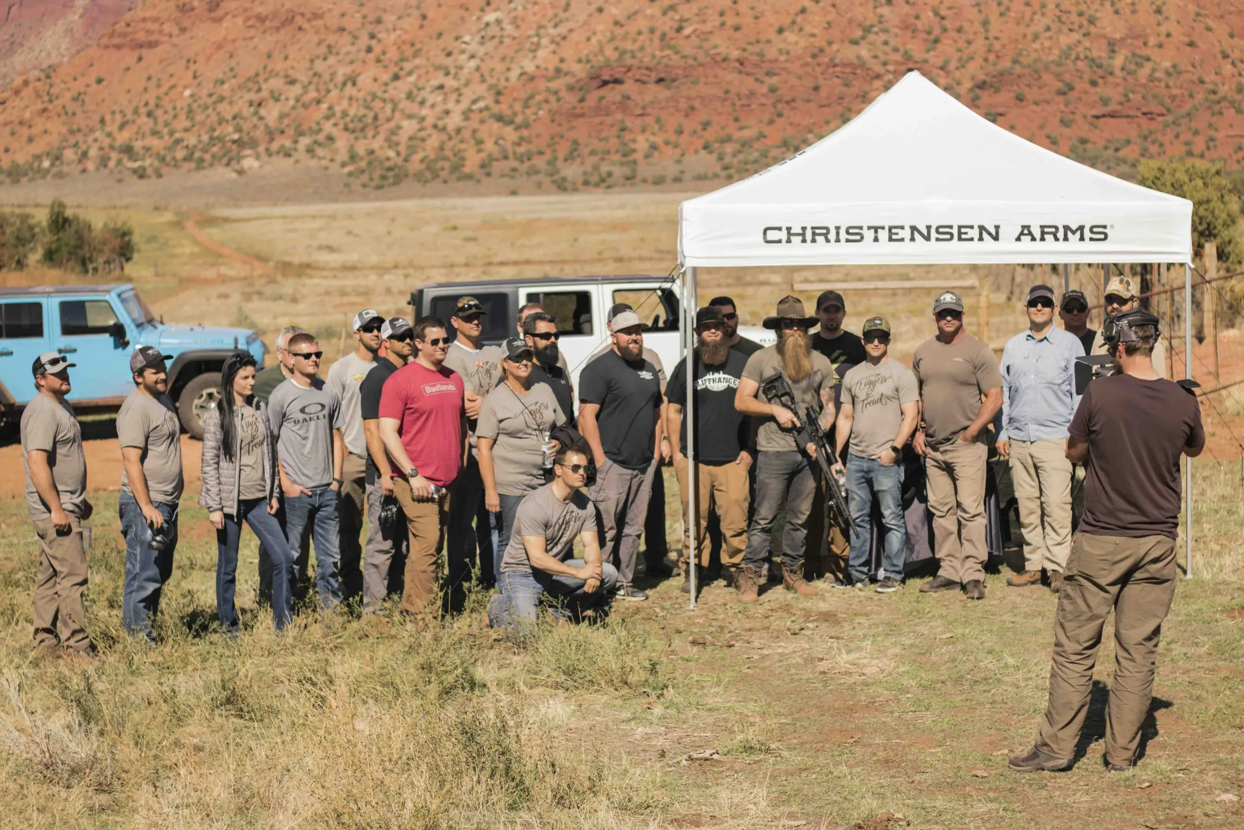 Christensen Arms team gathered in the field