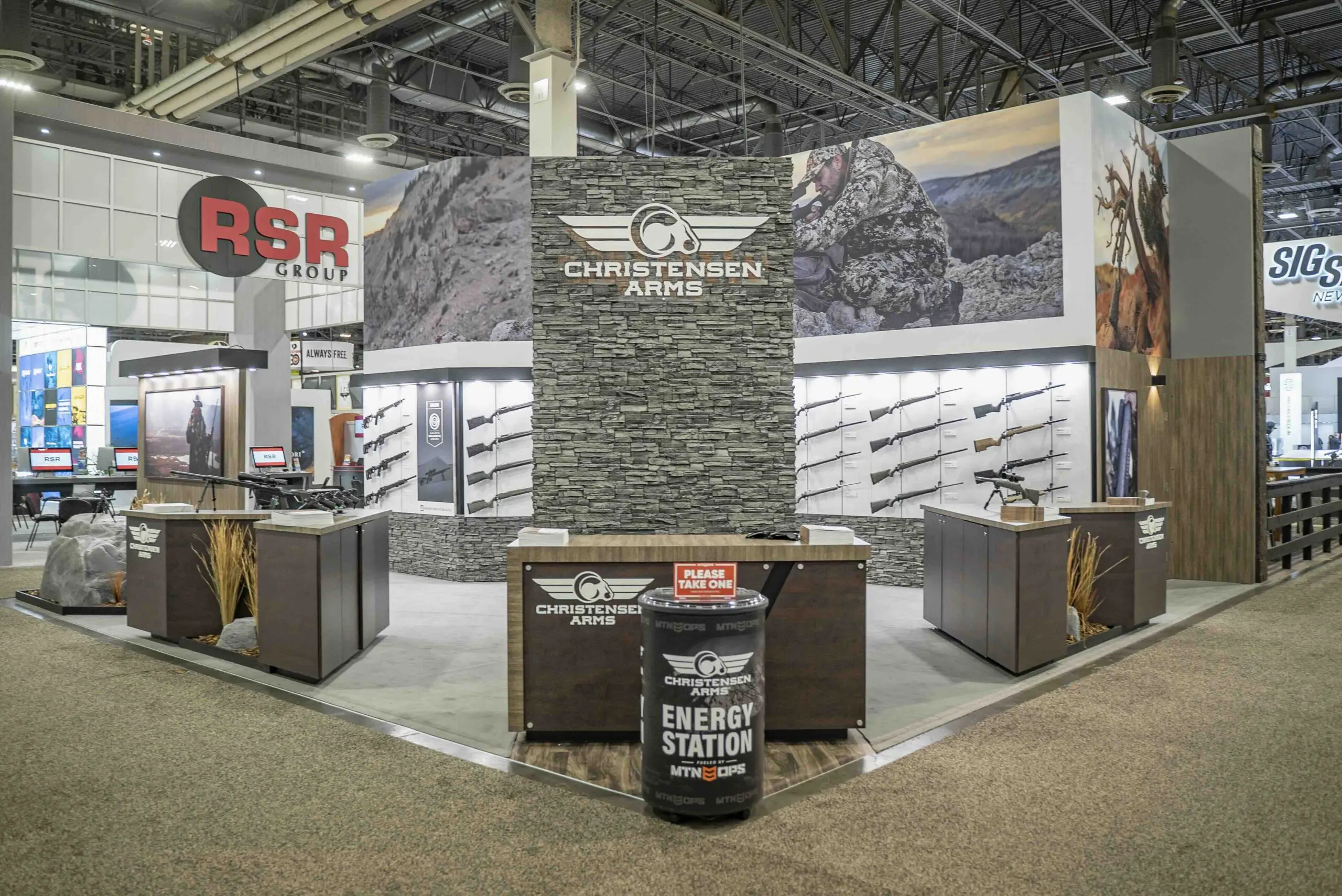 Christensen Arms booth at SHOT Show 2020