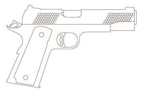 1911 G5-TI handgun drawing