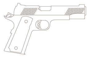 1911 G5 handgun drawing