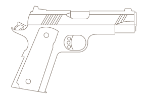 A4 1911 handgun drawing