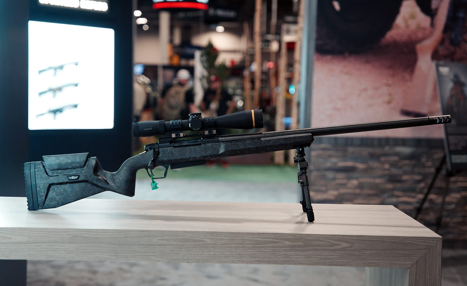 The new Christensen Arms Modern Carbon Rifle on display at SHOT Show 2024