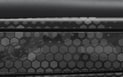 ACTION FINISH: DARK GRAY CERAKOTE® WITH HEX PATTERN ENGRAVING STOCK FINISH: CHRISTENSEN ARMS HEX CAMOUFLAGE