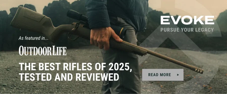 Evoke is the best entry level hunting rifle.