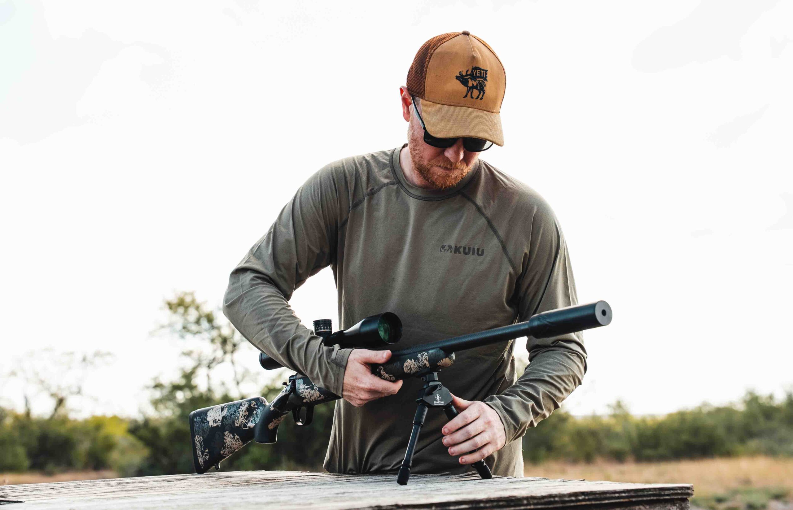 Christensen Arms rifle in Texas hog hunting country