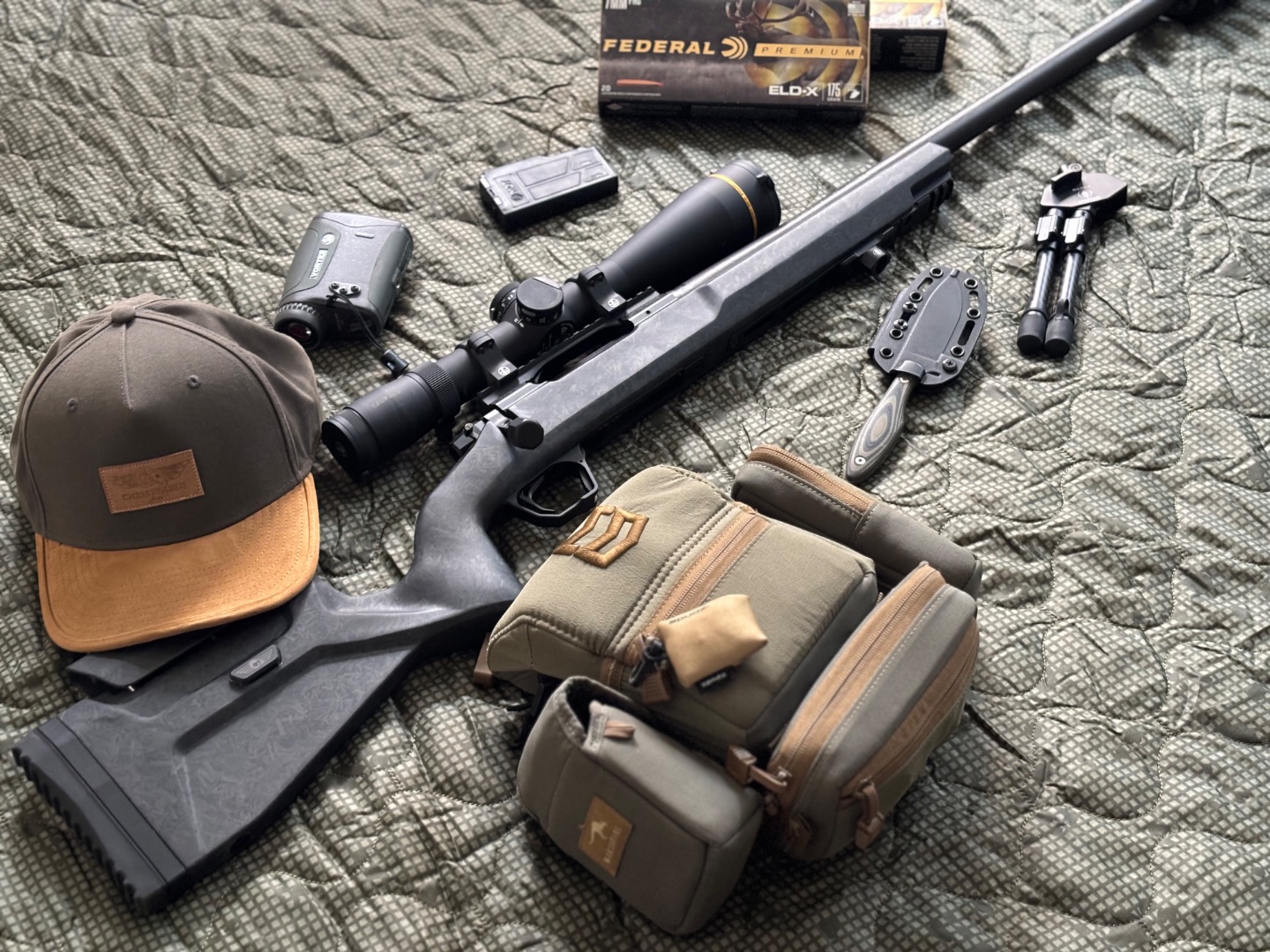 Shooter with a Christensen Arms MCR at the range