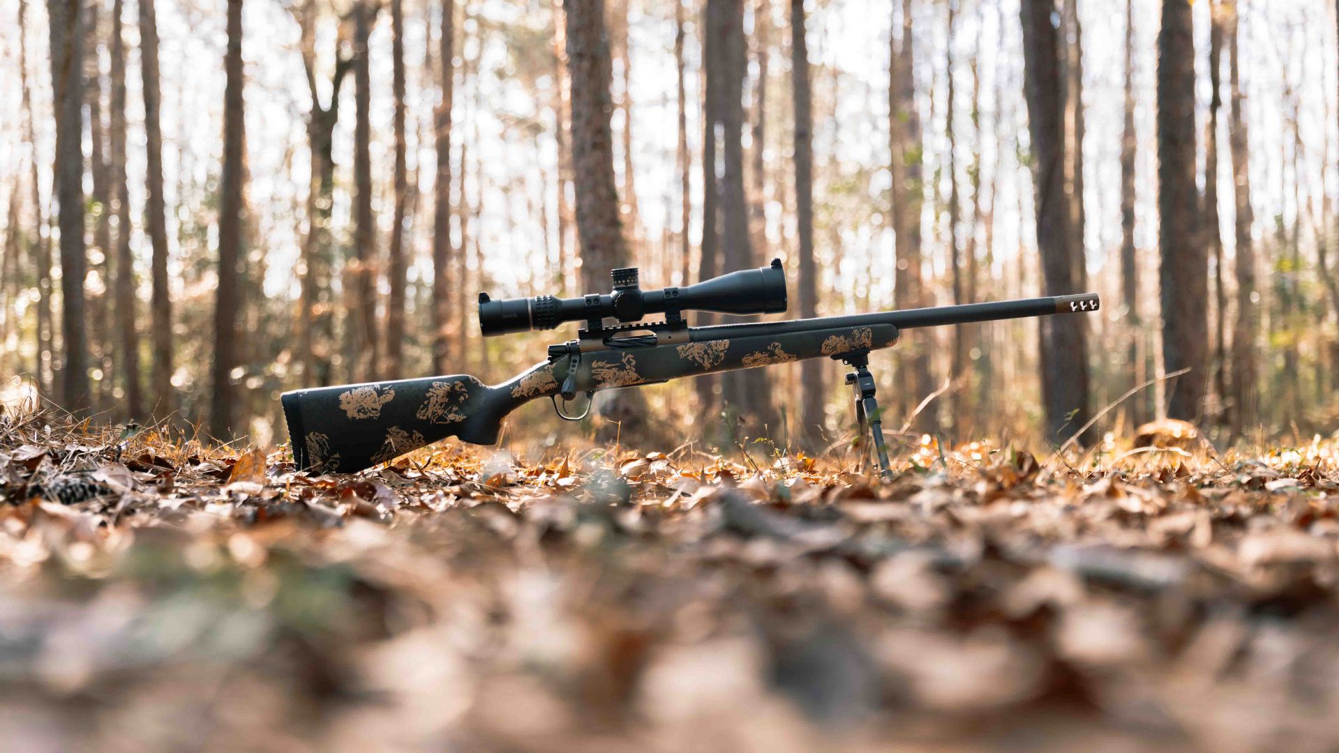 Christensen Arms Ridgeline FFT with muzzle brake in the field