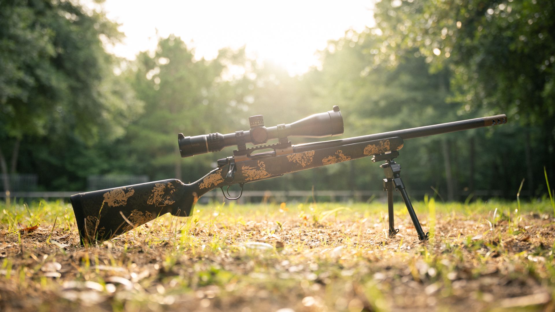 Cody Silver aiming a Christensen Arms Ridgeline FFT in the field
